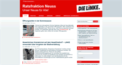 Desktop Screenshot of linksfraktion-neuss.de