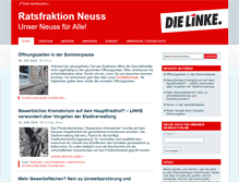 Tablet Screenshot of linksfraktion-neuss.de
